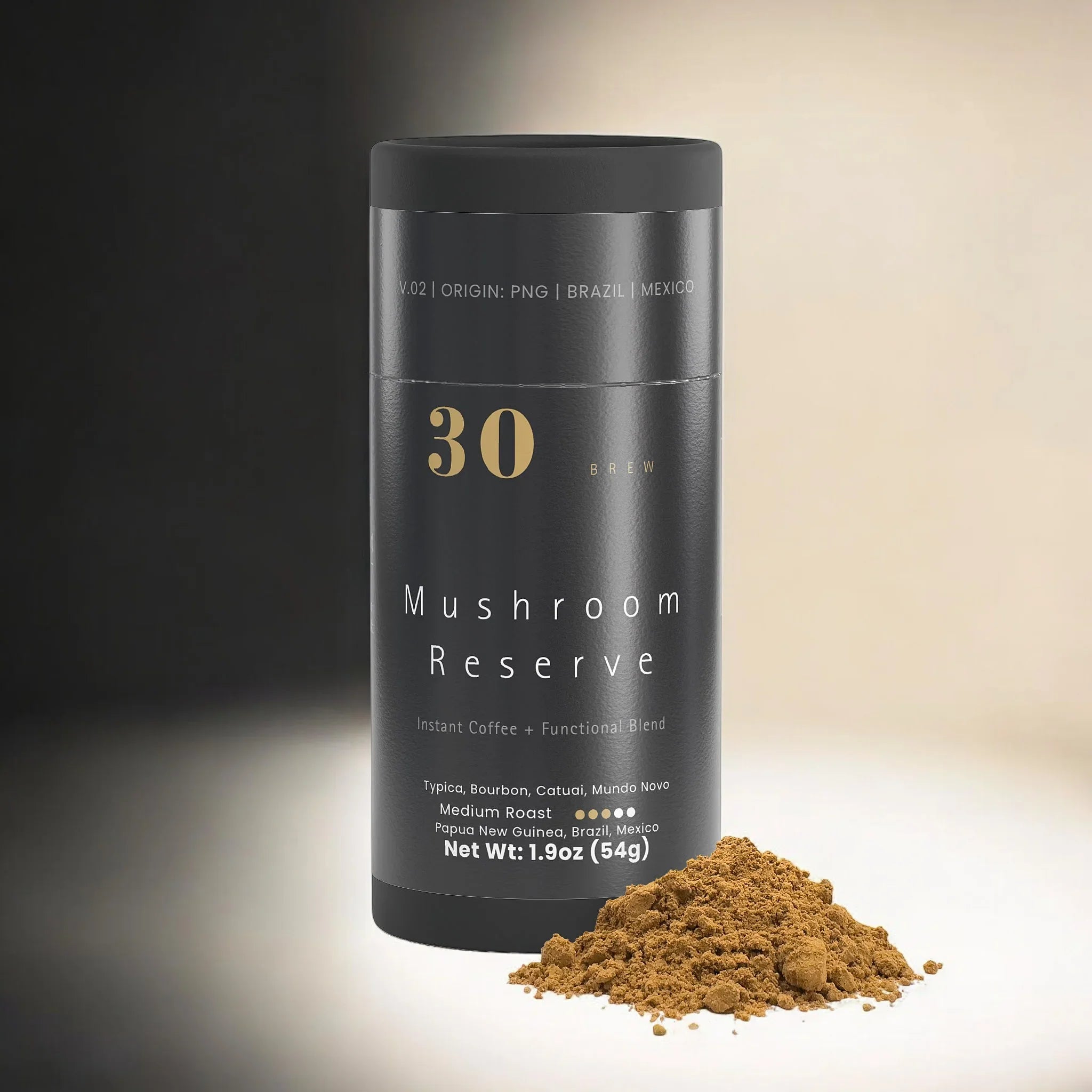 High-quality mushroom coffee blend showcasing rich flavors and health benefits in a sophisticated setting