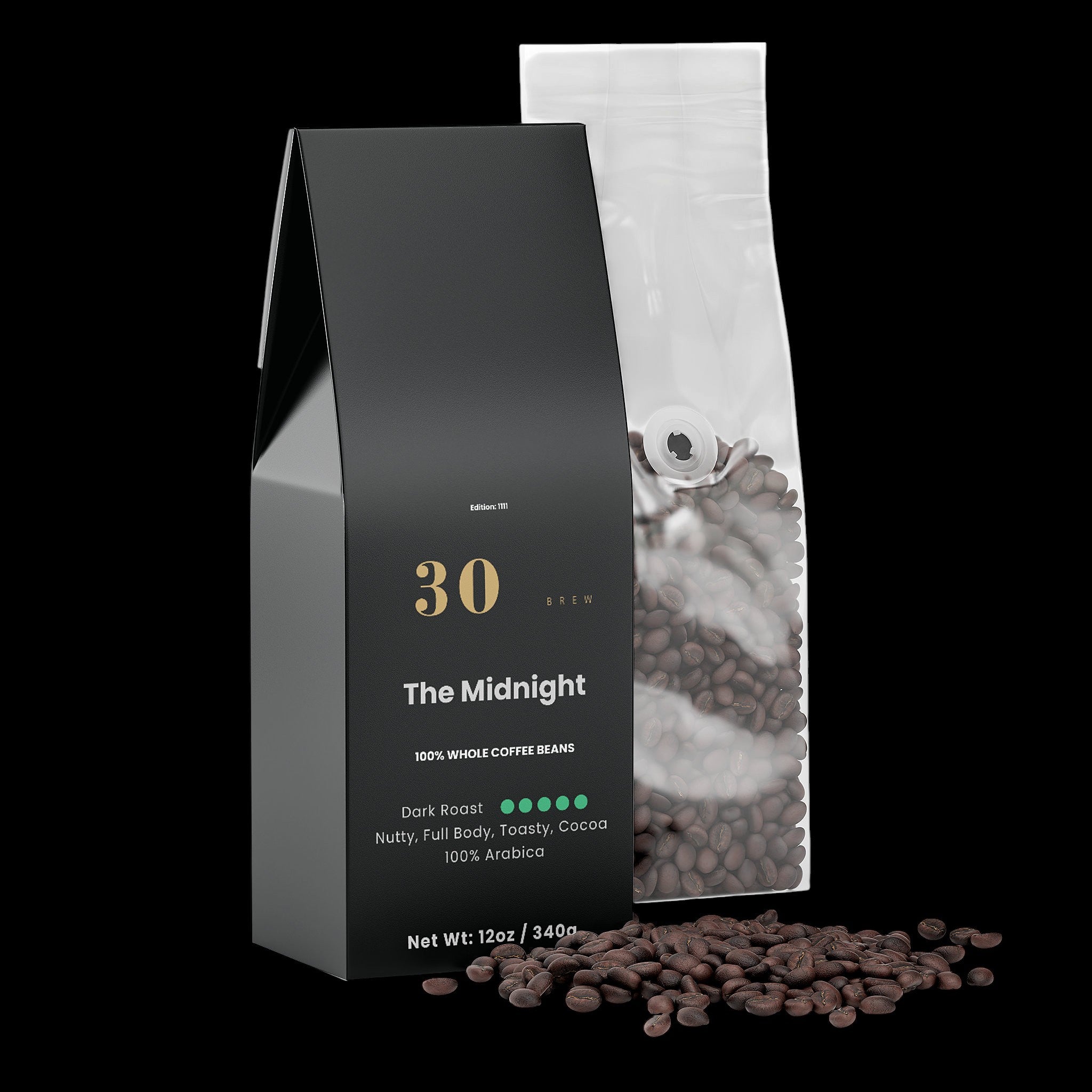 Midnight Edition: 1111 | Dark Roast Arabica (Whole Bean)